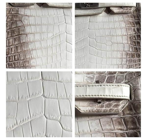 Hermès Birkin 30 Himalayan Niloticus Crocodile Bag - Crowned Bag