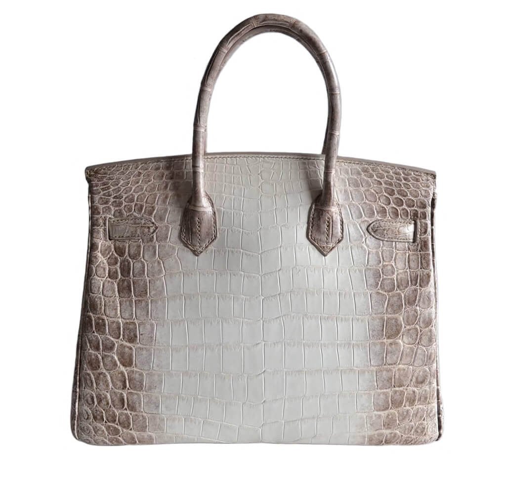Hermès Birkin 30 Himalayan Niloticus Crocodile Bag - Crowned Bag