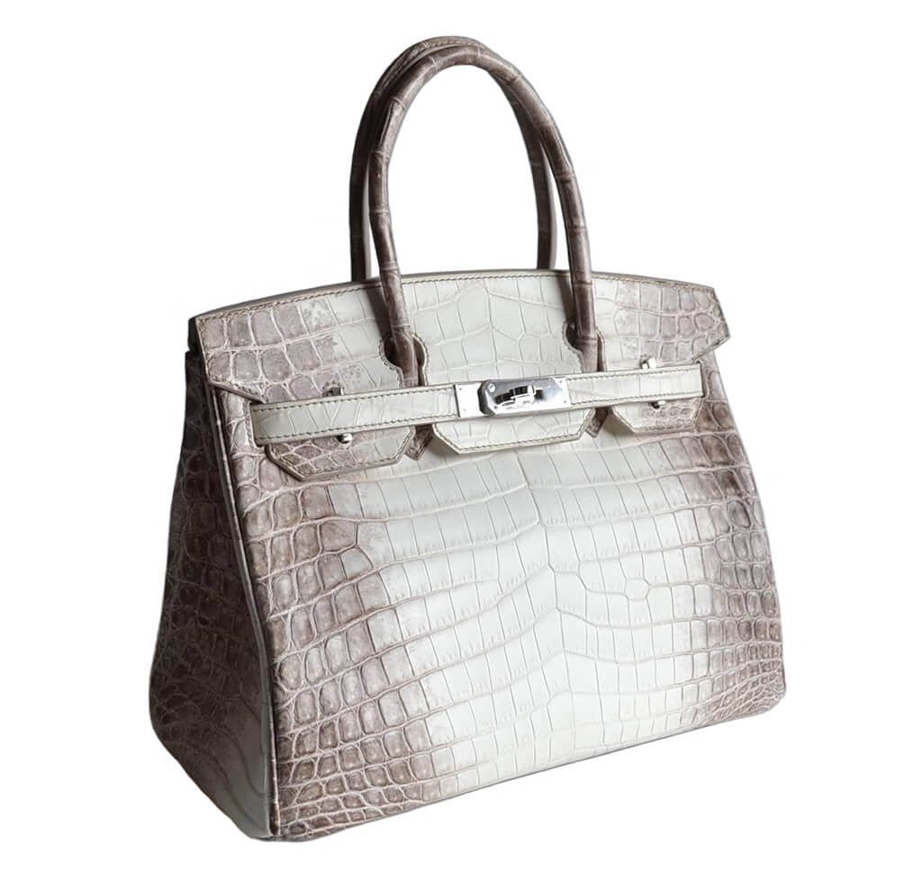 Hermès Birkin 30 Himalayan Niloticus Crocodile Bag - Crowned Bag
