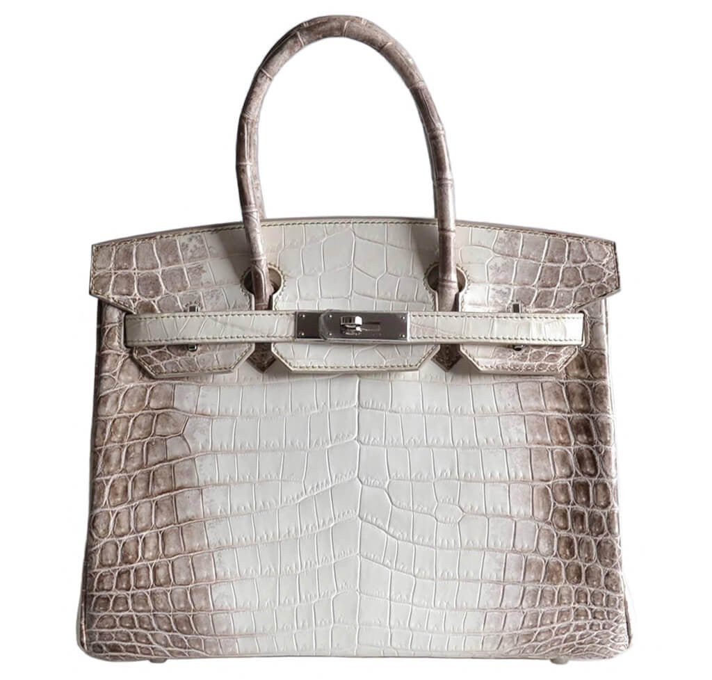 Hermès Birkin 30 Himalayan Niloticus Crocodile Bag - Crowned Bag