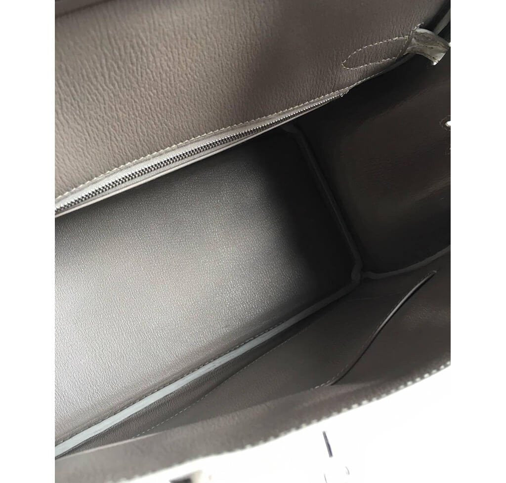 Hermès Birkin 30 Himalayan Niloticus Crocodile Bag - Crowned Bag