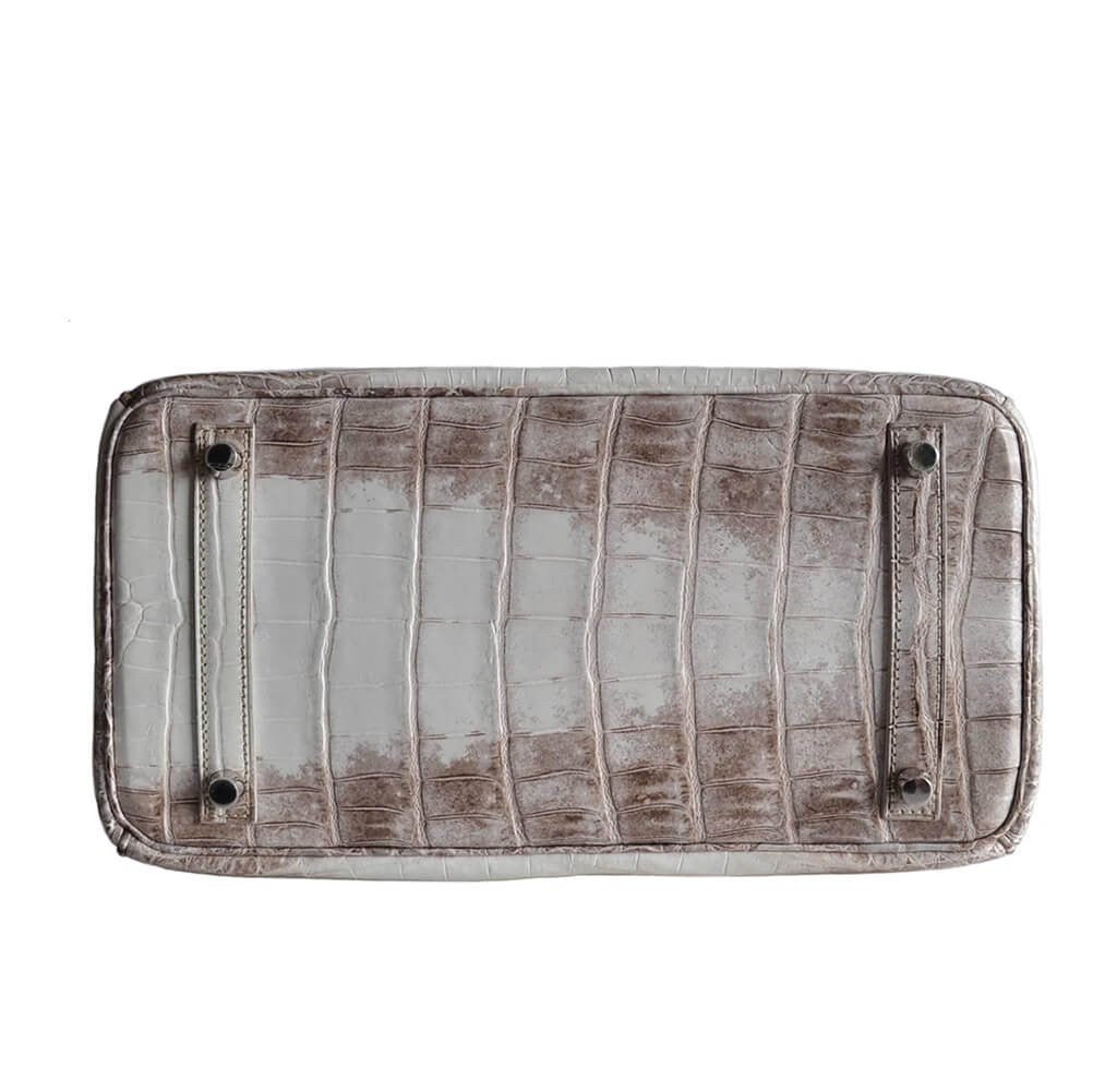 Hermès Birkin 30 Himalayan Niloticus Crocodile Bag - Crowned Bag