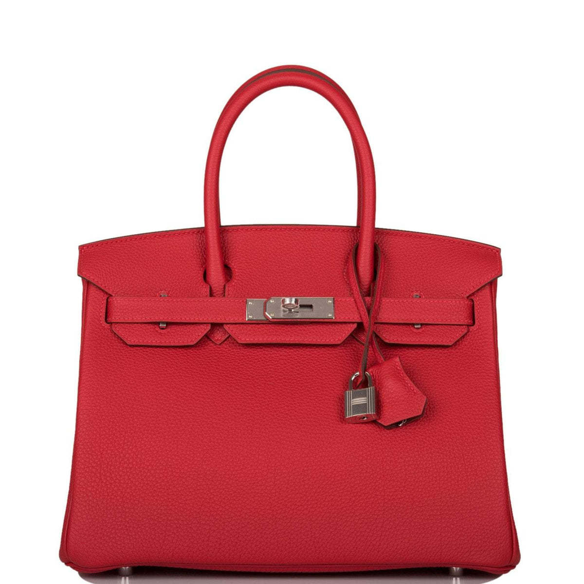 Hermes Rouge Casaque Verso Togo Birkin 30cm Palladium Hardware Hermes