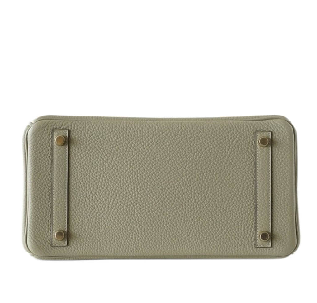 Hermès Birkin 30 Bag Sage Clemence Leather Crowned Bag