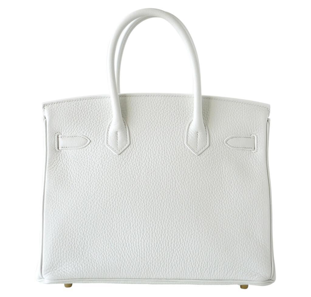 Hermès Birkin 30 White Bag GHW Crowned Bag