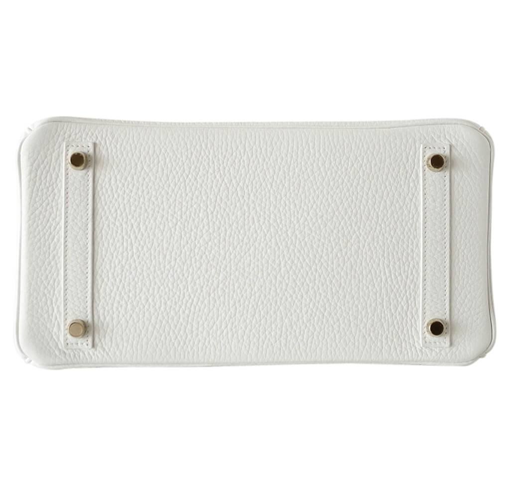 Hermès Birkin 30 White Bag GHW Crowned Bag