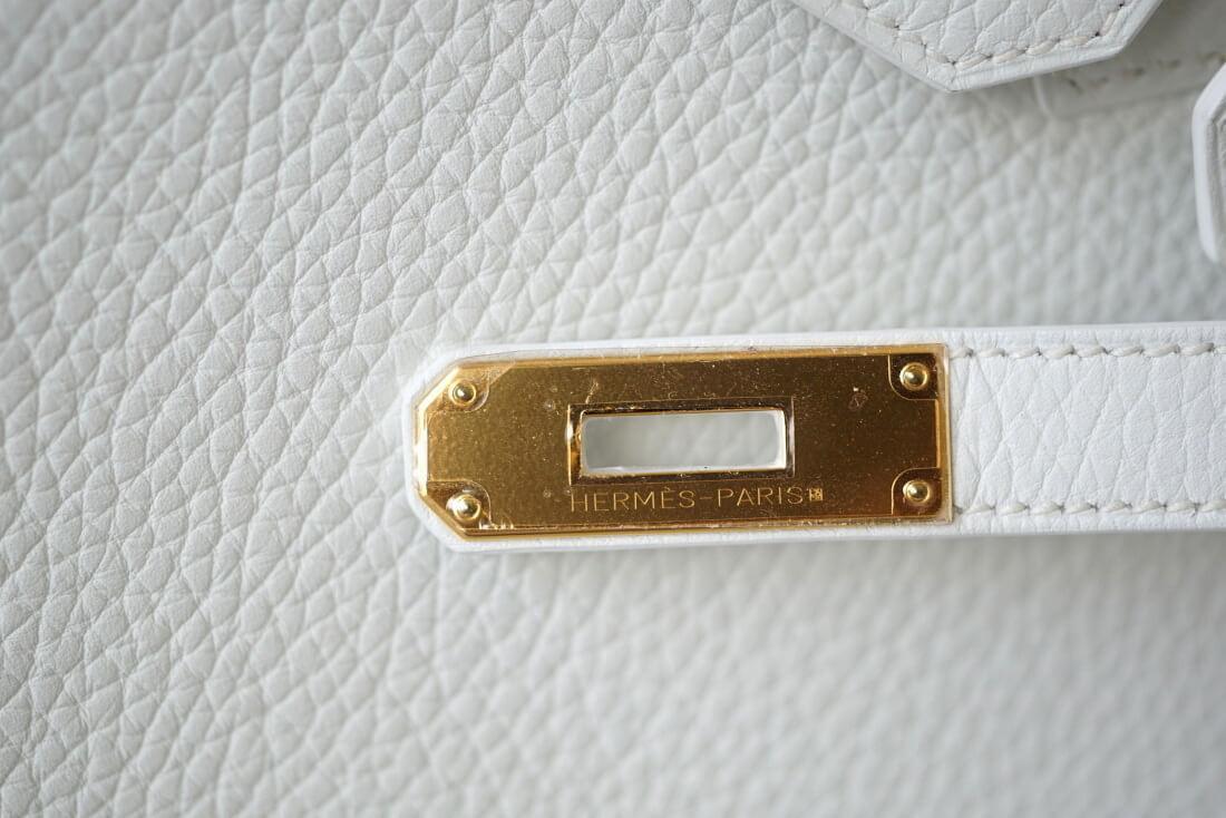 Hermès Birkin 30 White Bag GHW Crowned Bag