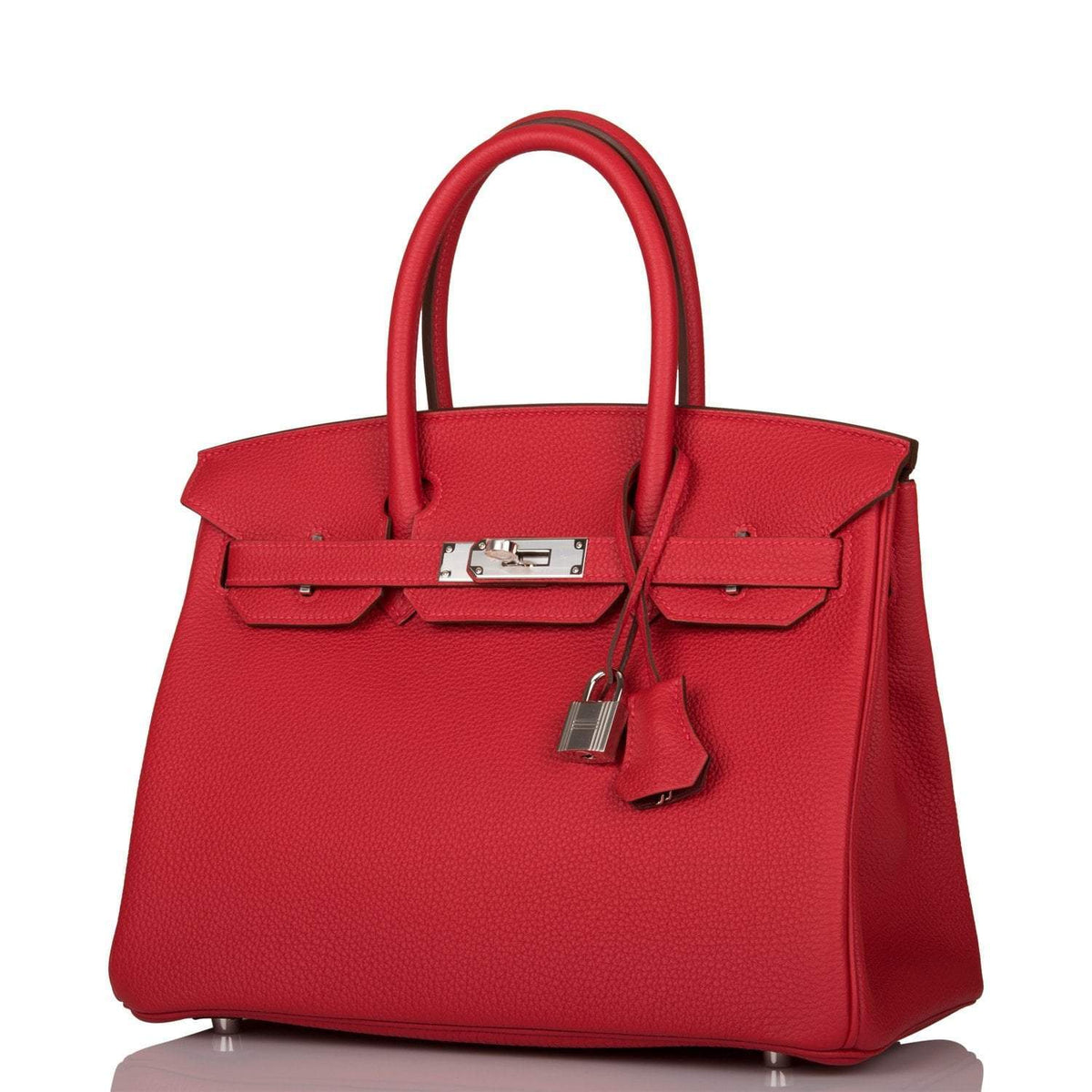 Hermes Rouge Casaque Verso Togo Birkin 30cm Palladium Hardware Hermes