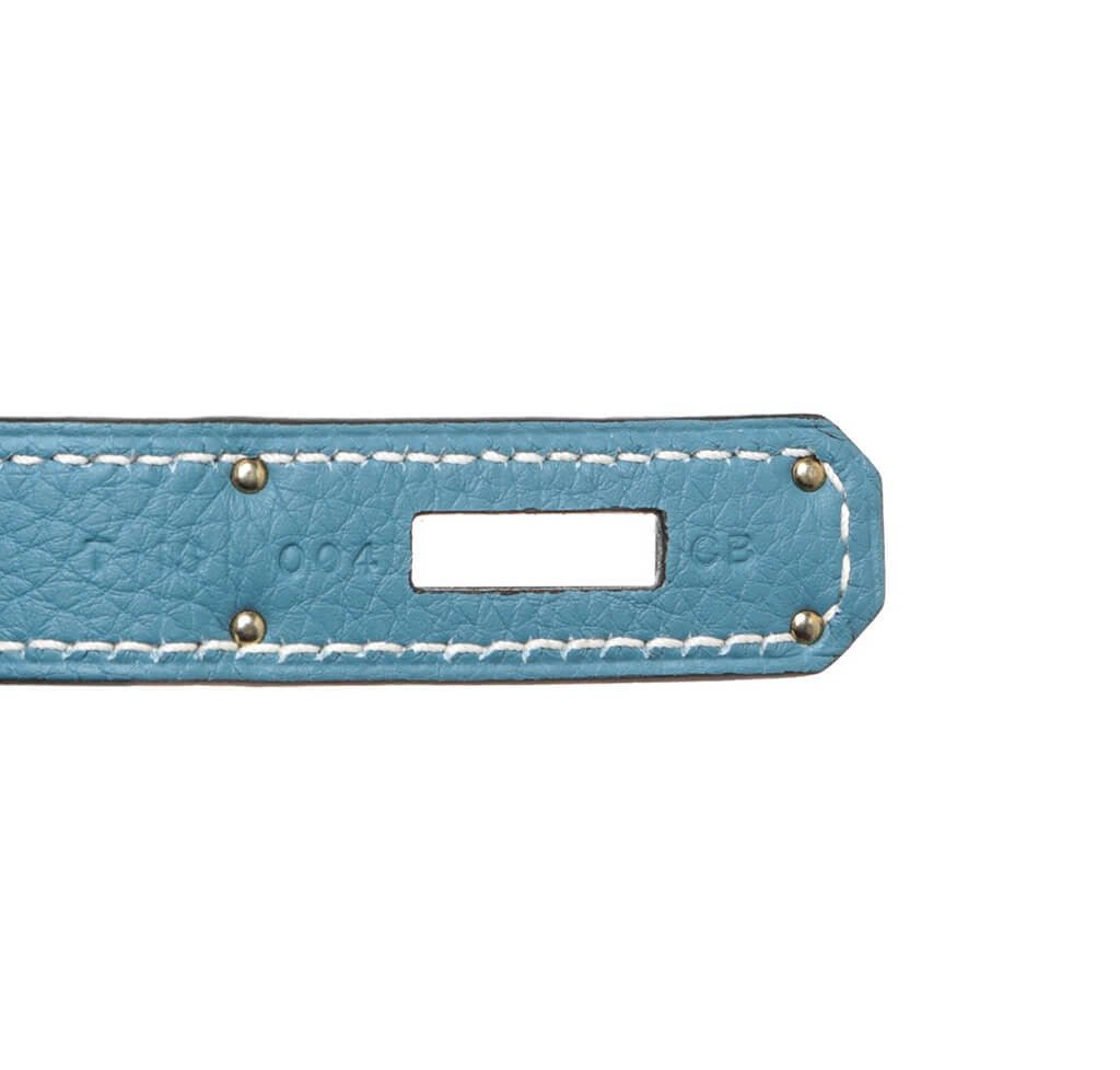 Hermès Birkin 35 Bag Blue Jean Togo - Crowned Bag