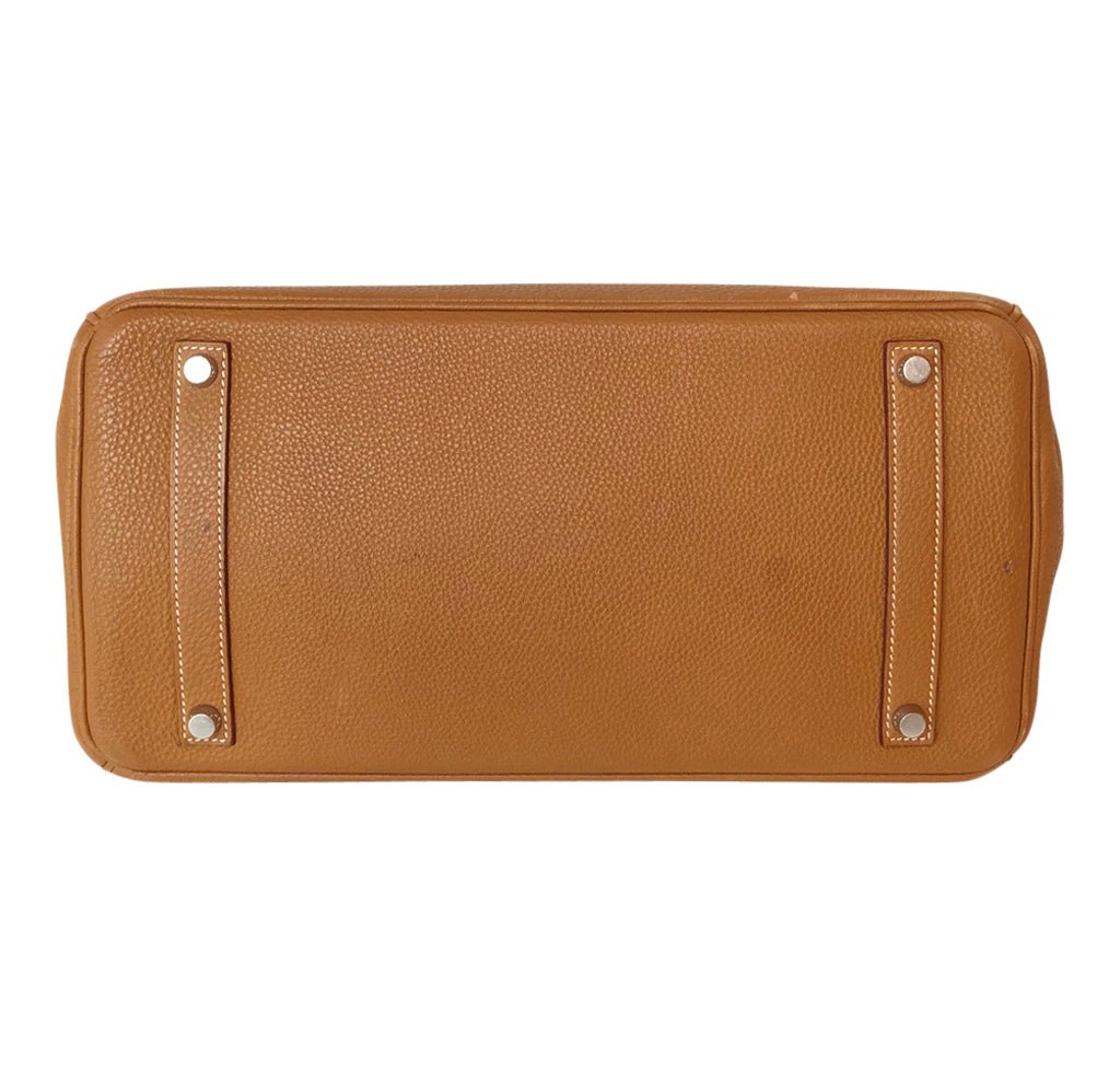 Hermès Birkin 35 Bag Gold Togo PHW - Crowned Bag