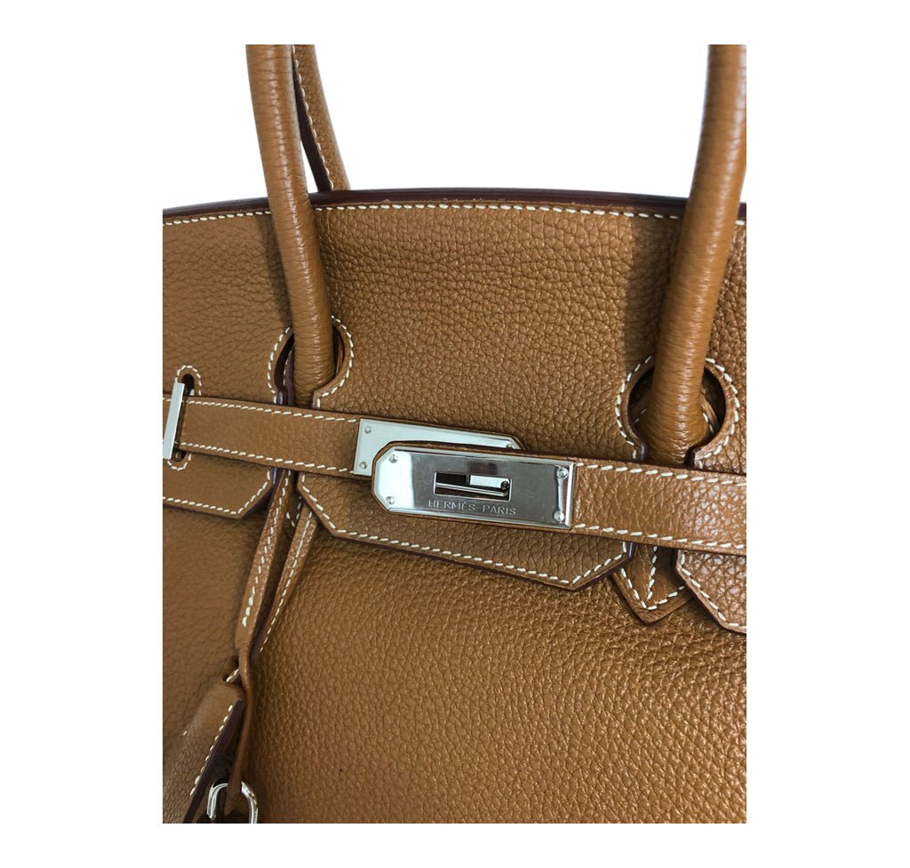 Hermès Birkin 35 Bag Gold Togo PHW - Crowned Bag
