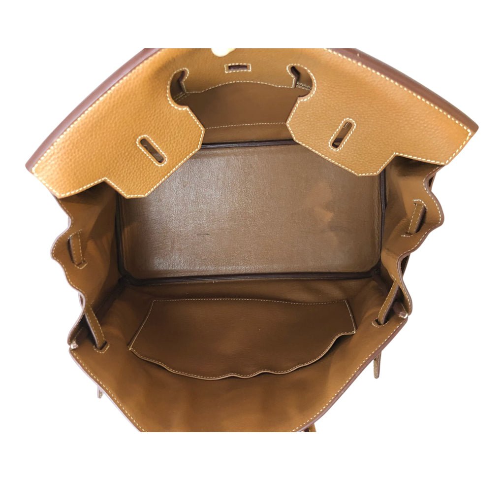 Hermès Birkin 35 Bag Gold Togo PHW - Crowned Bag