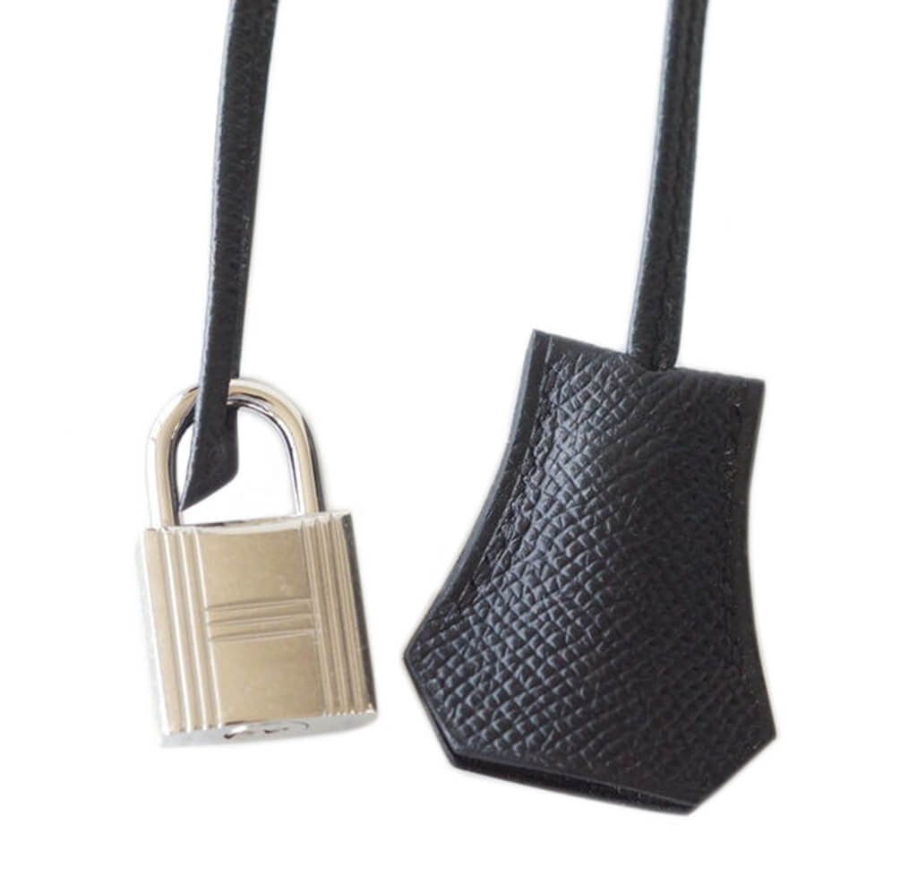 Hermès Birkin 35 Bag Black Epsom PHW Crowned Bag