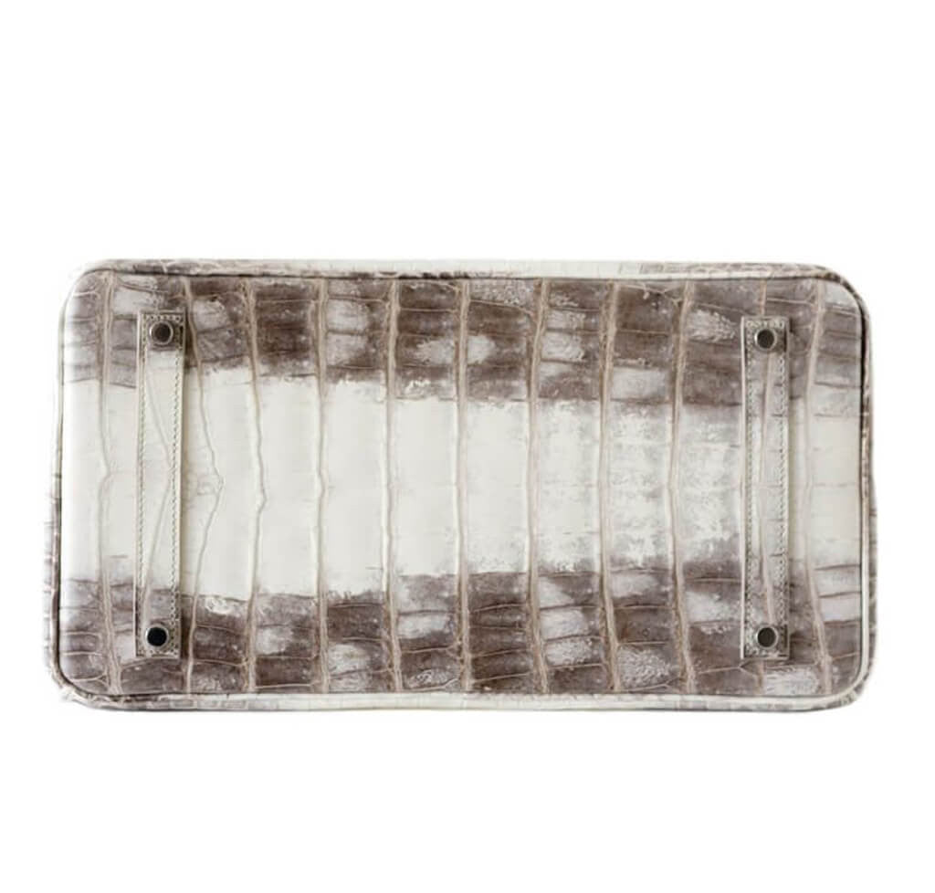 Hermès Himalayan Birkin 35 Blanc Bag PHW Crowned Bag