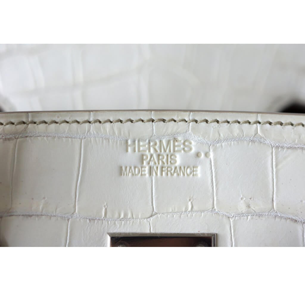 Hermès Himalayan Birkin 35 Blanc Bag PHW Crowned Bag