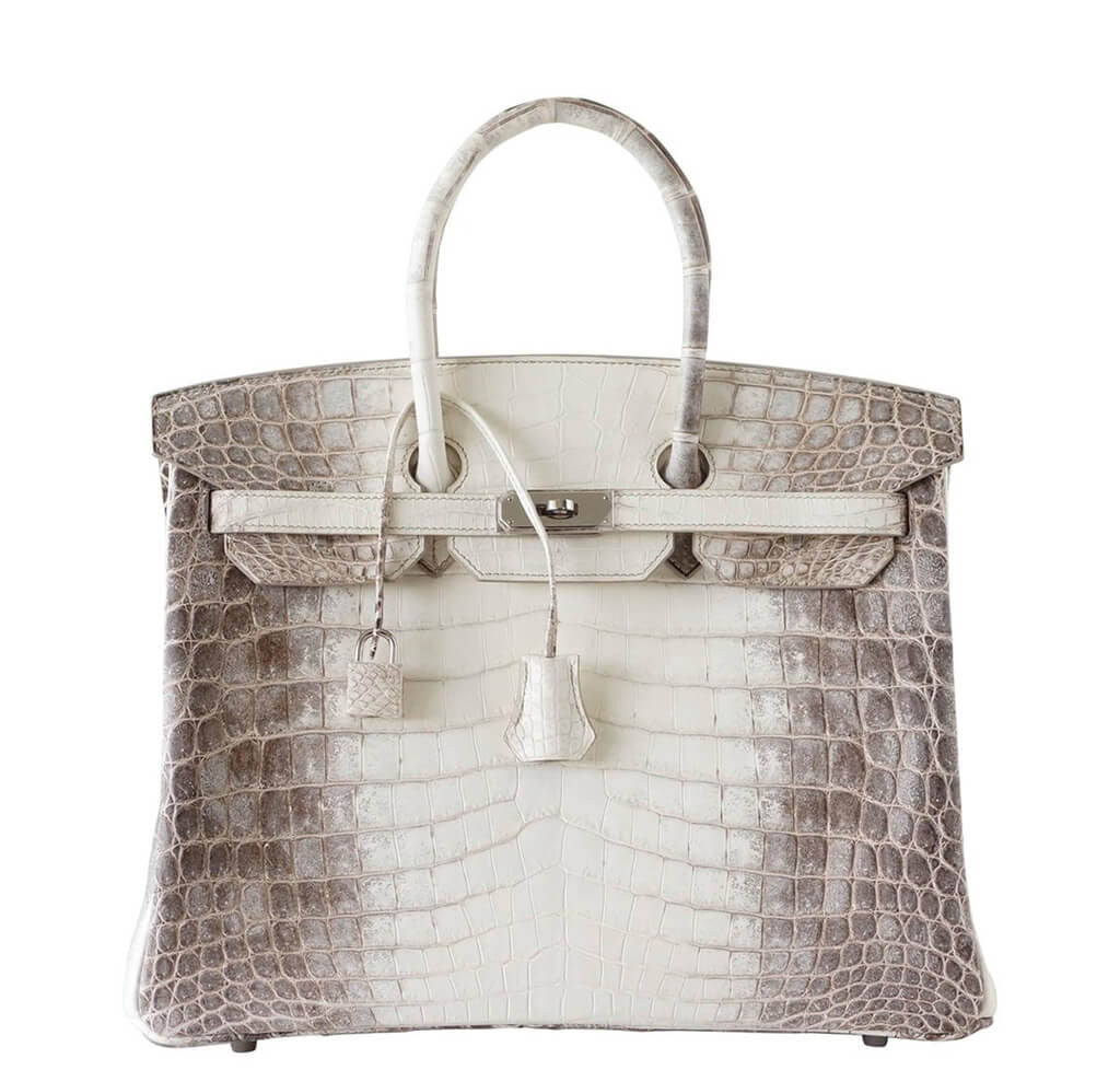 Hermès Himalayan Birkin 35 Blanc Bag PHW Crowned Bag