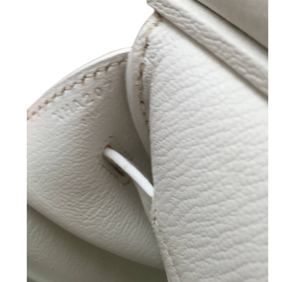 Hermès Birkin 35 Bag Blanc Taurillon Clemence Crowned Bag