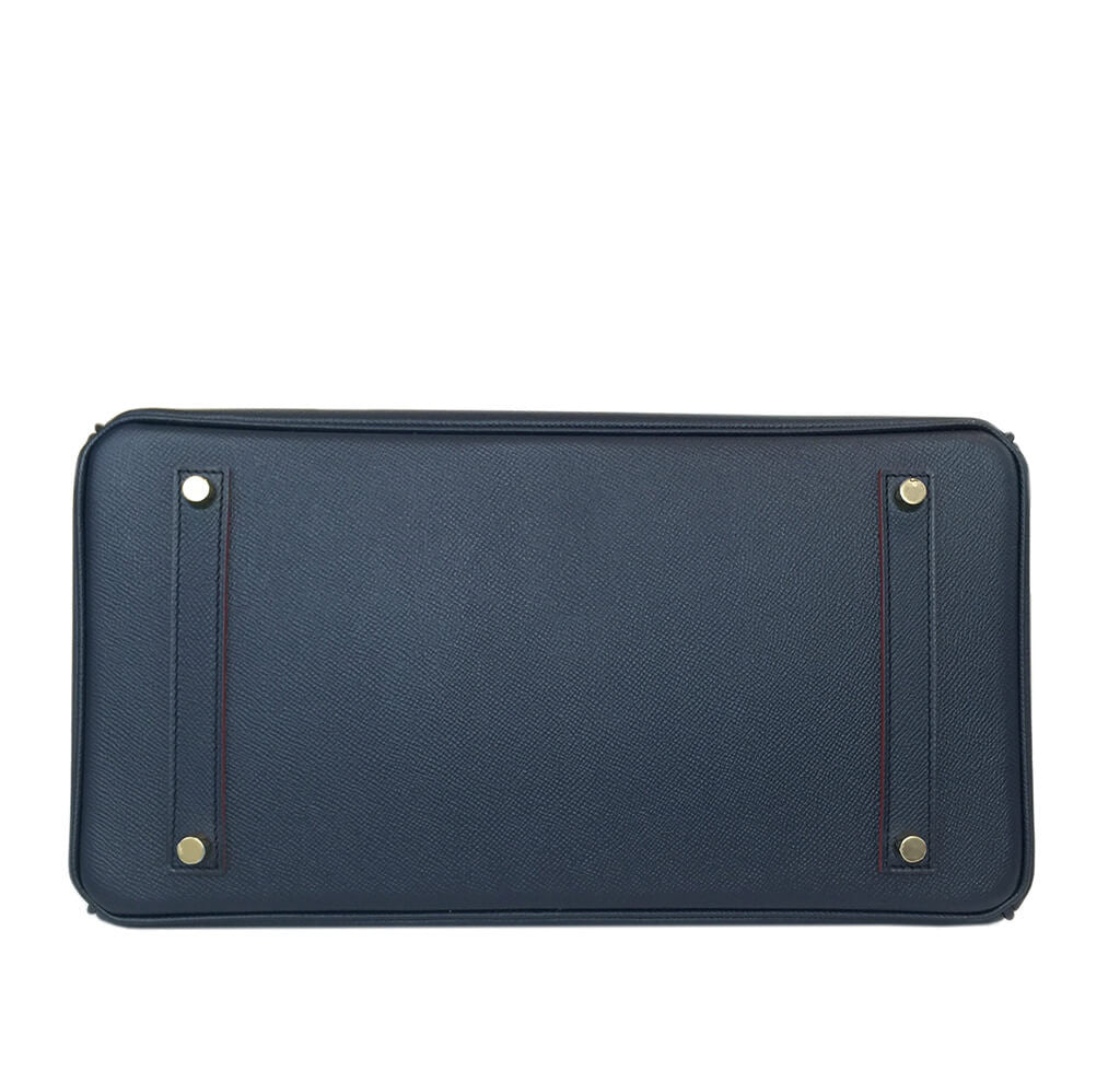 Hermès Birkin Bag Bleu Indigo Bi-Color Crowned Bag