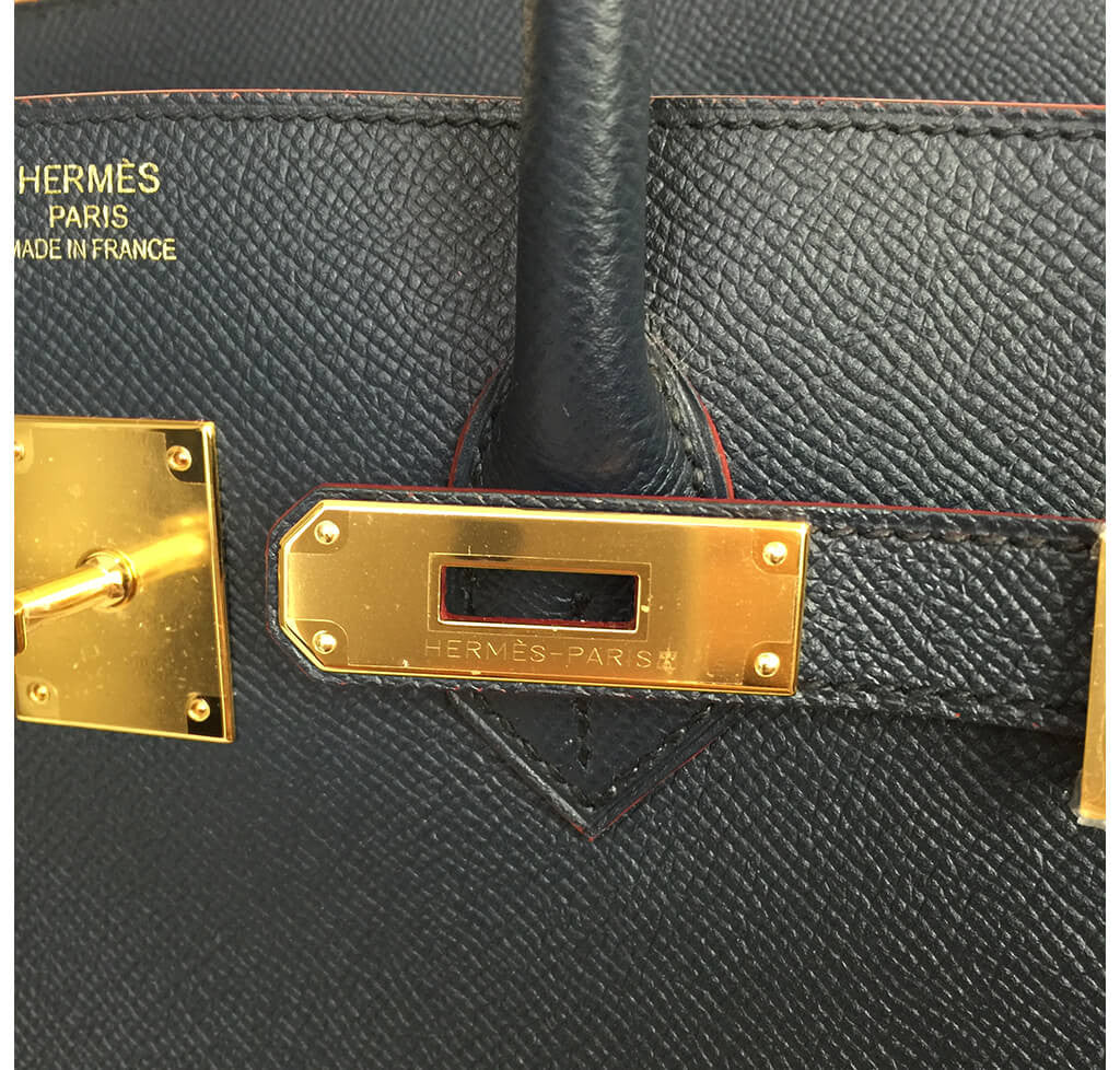 Hermès Birkin Bag Bleu Indigo Bi-Color Crowned Bag