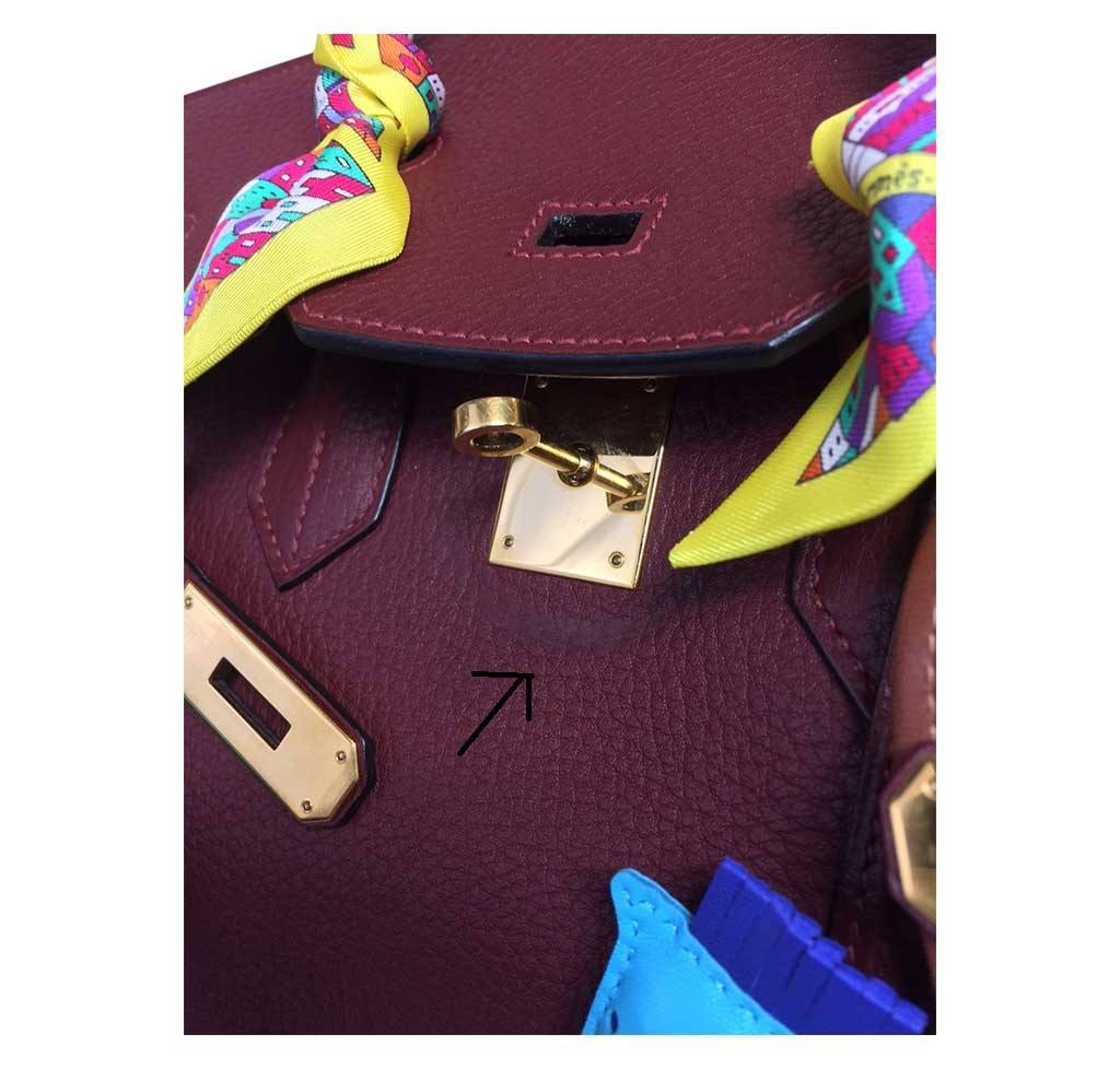 Hermes Birkin 35 Sienne Togo Leather Palladium Hardware BagAg