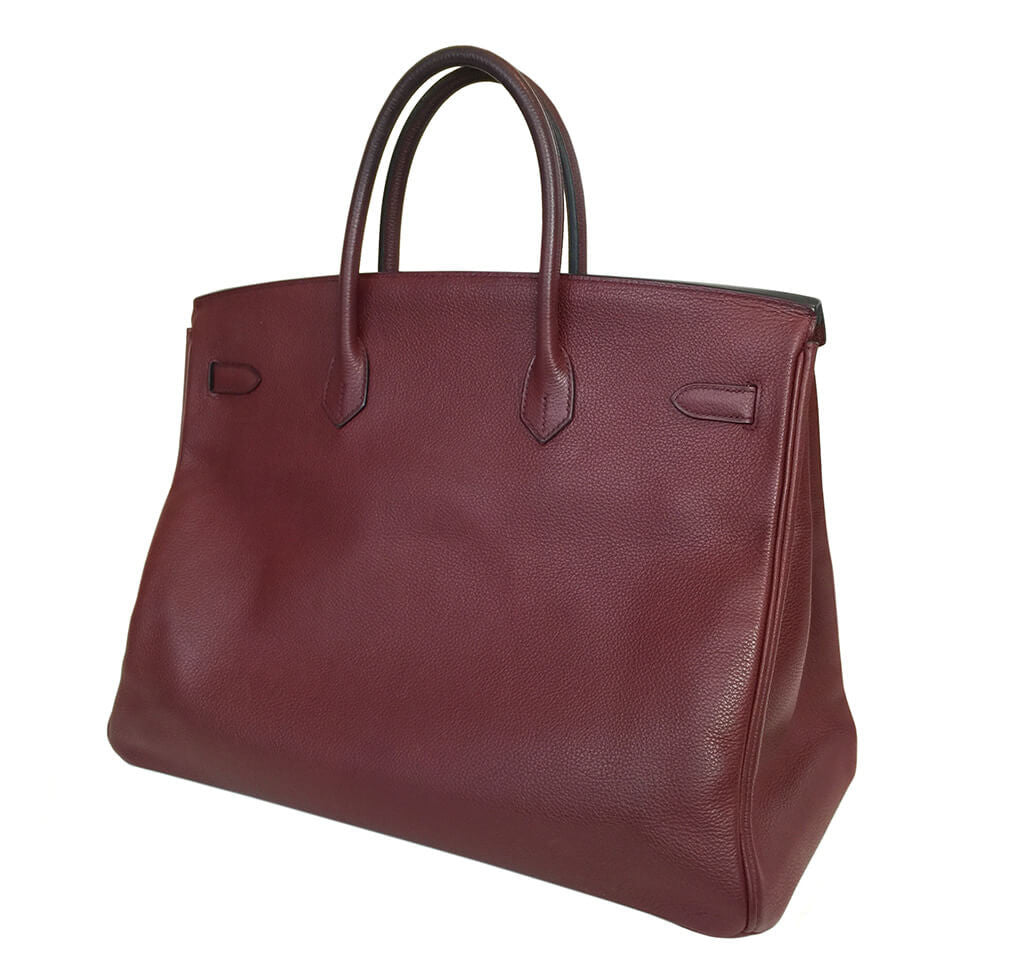 Hermès Rouge H Togo Birkin Bag 40 Crowned Bag
