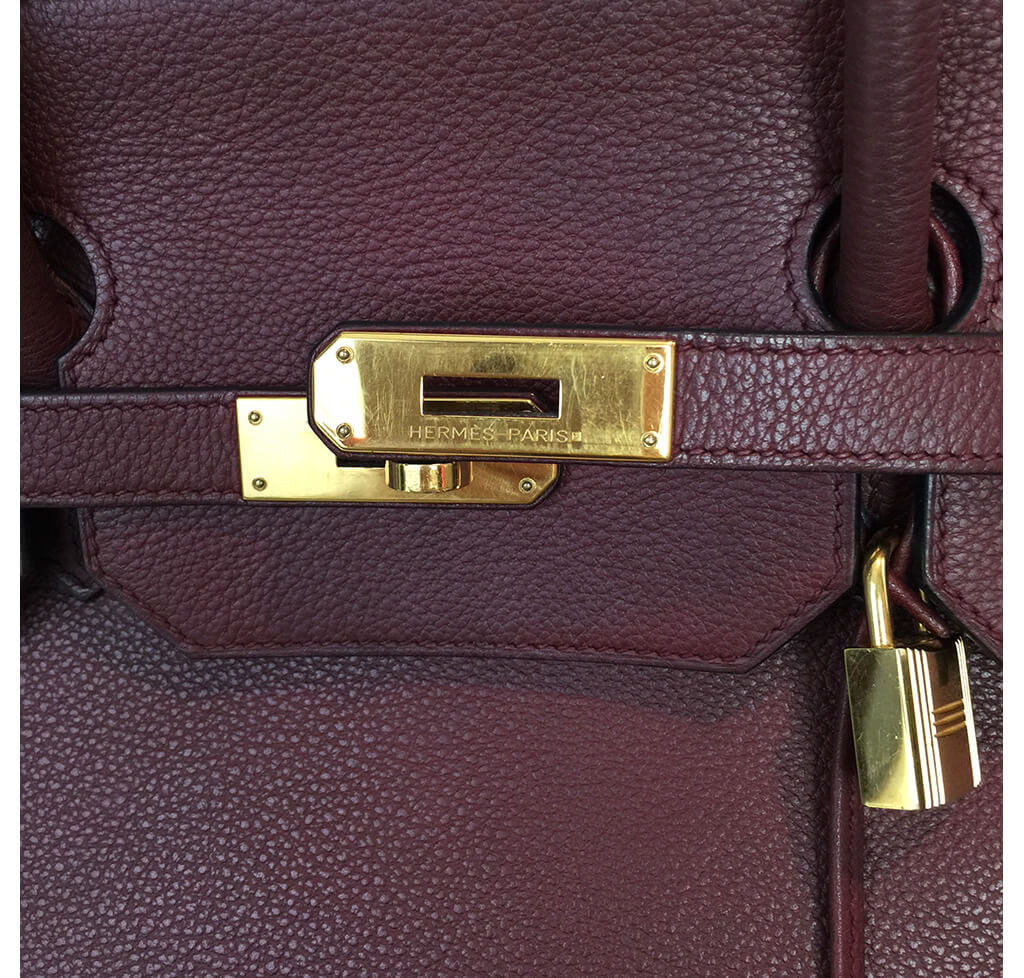 Hermès Rouge H Togo Birkin Bag 40 Crowned Bag
