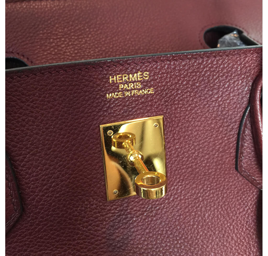 Hermès Rouge H Togo Birkin Bag 40 Crowned Bag