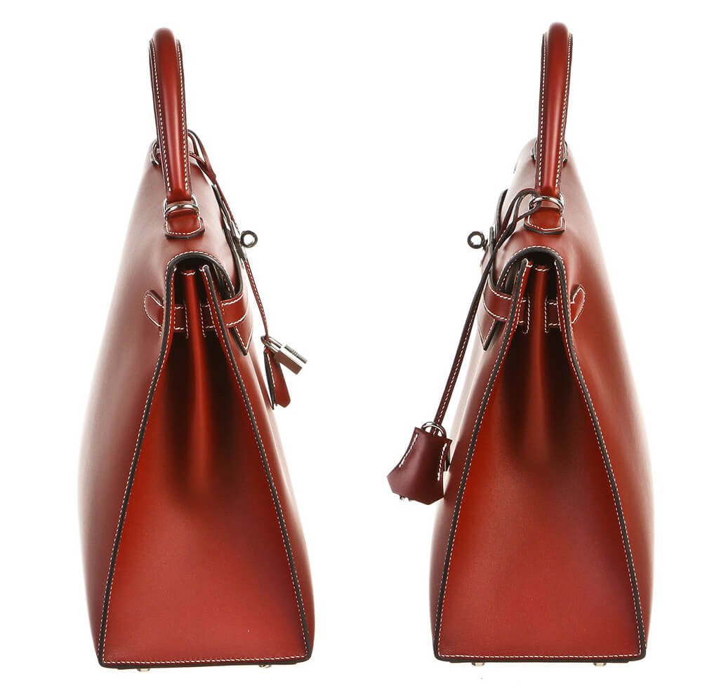 Hermès Chamonix Rouge H Kelly 35 Bag - Crowned Bag