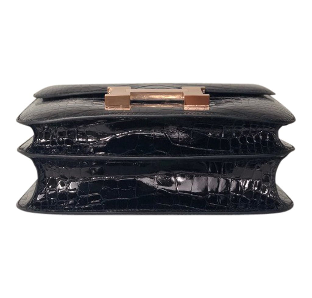 Hermès Constance 24 Alligator Noir Bag - Crowned Bag