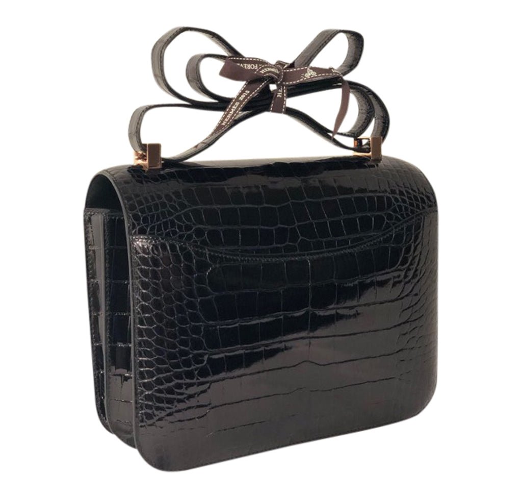 Hermès Constance 24 Alligator Noir Bag - Crowned Bag