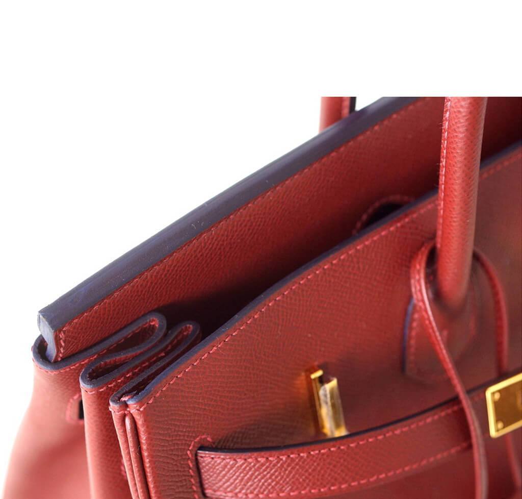 Hermès Contour Birkin 35 Rouge H Limited Edition Bag - Crowned Bag