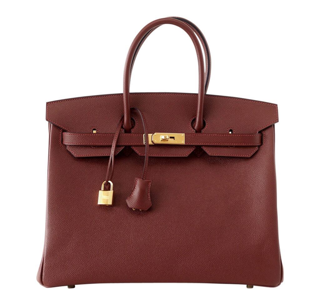 Hermès Contour Birkin 35 Rouge H Limited Edition Bag - Crowned Bag