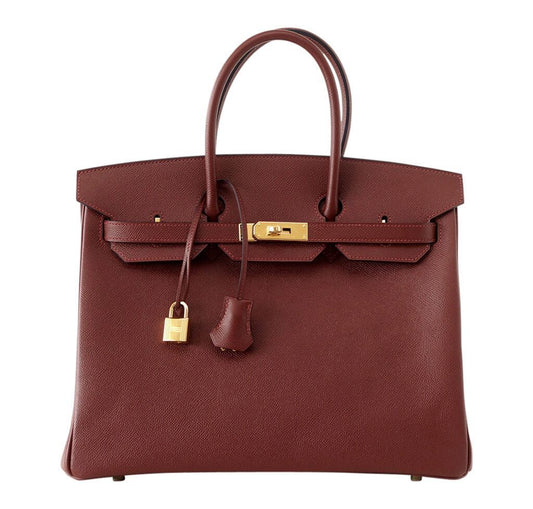 Hermès Contour Birkin 35 Rouge H Limited Edition Bag - Crowned Bag