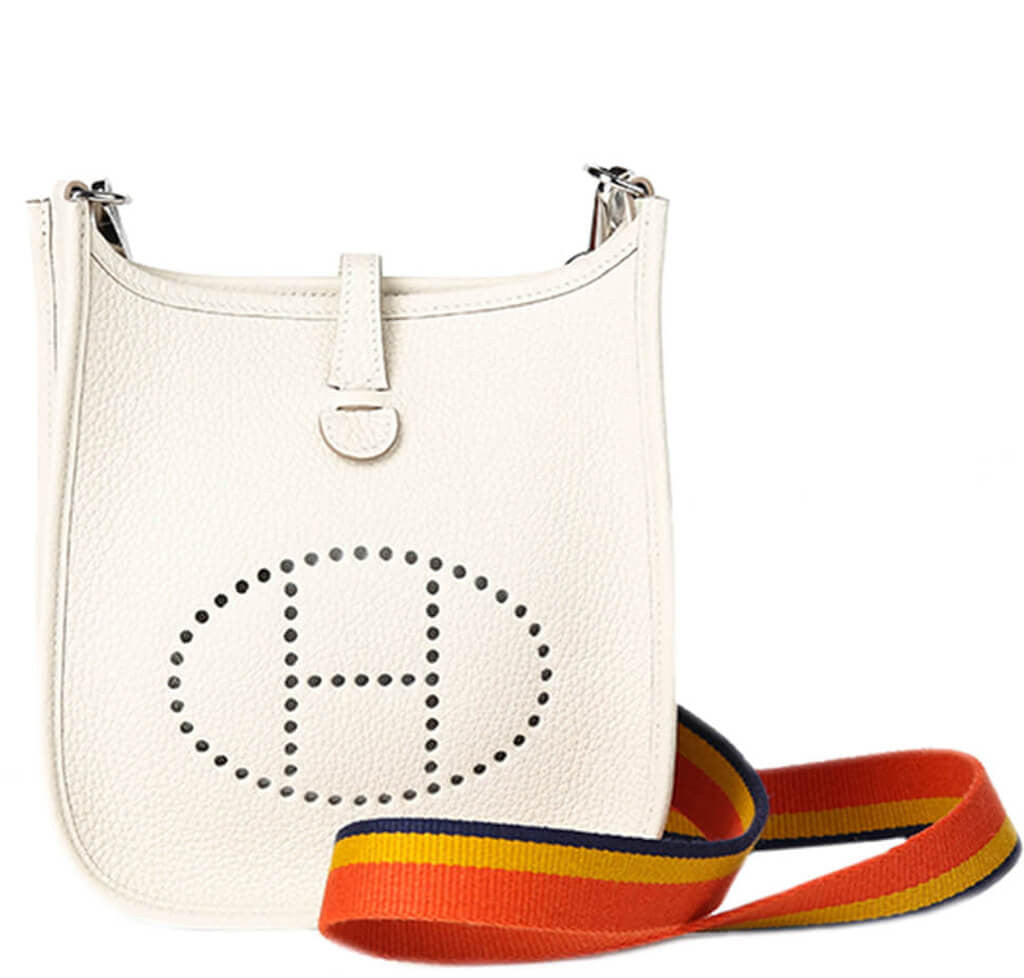 Hermès Evelyne TPM Bag Craie Togo Leather Crowned Bag