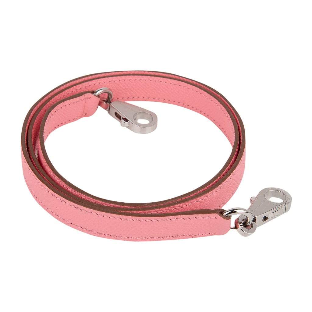 Hermès Kelly Sellier 25 Pink Rose Confetti Epsom PHW Bag Crowned Bag
