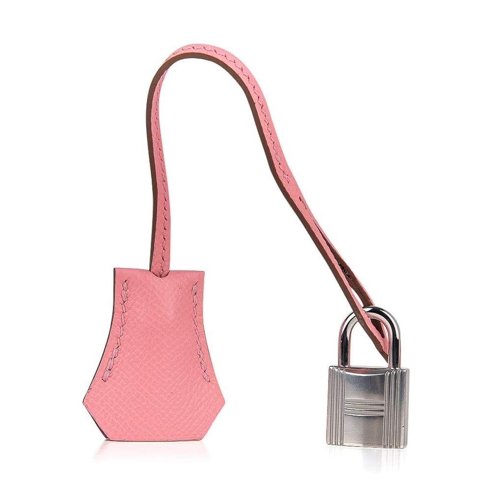 Hermès Kelly Sellier 25 Pink Rose Confetti Epsom PHW Bag Crowned Bag