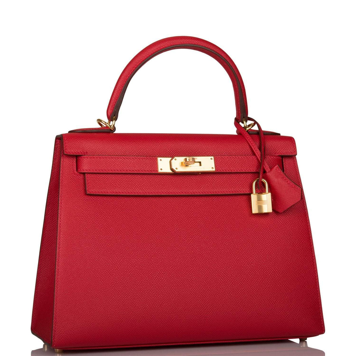 Hermes Rouge Casaque Epsom Sellier Kelly 28cm Gold Hardware Hermes