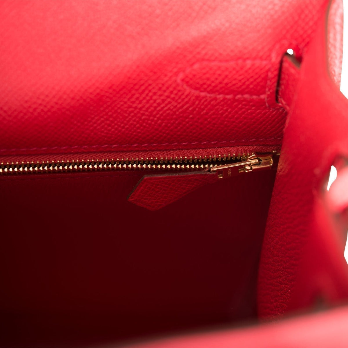 Hermes Rouge Casaque Epsom Sellier Kelly 28cm Gold Hardware Hermes