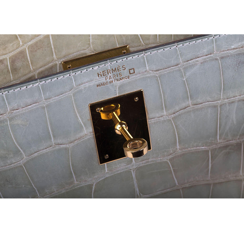 Hermès Natura Vert Celadon Kelly 32 Bag Crowned Bag