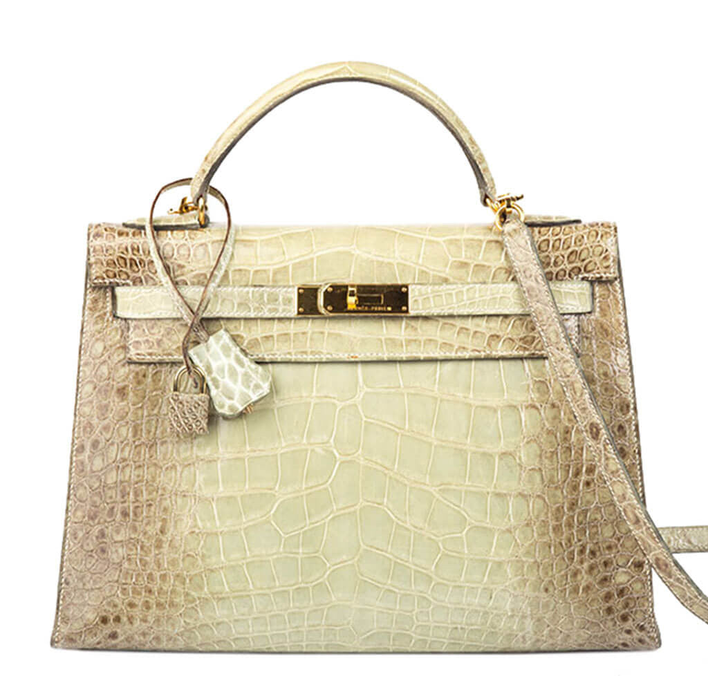 Hermès Natura Vert Celadon Kelly 32 Bag Crowned Bag