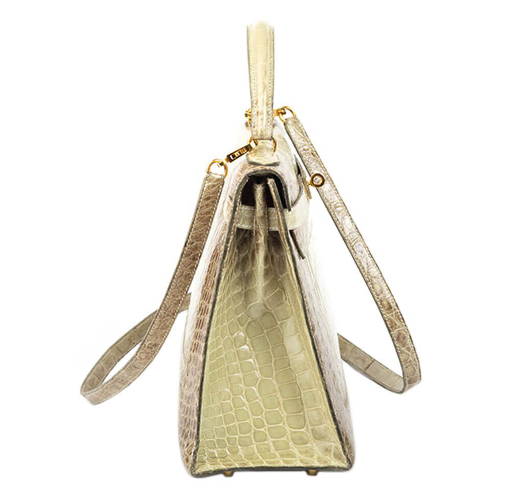 Hermès Natura Vert Celadon Kelly 32 Bag Crowned Bag