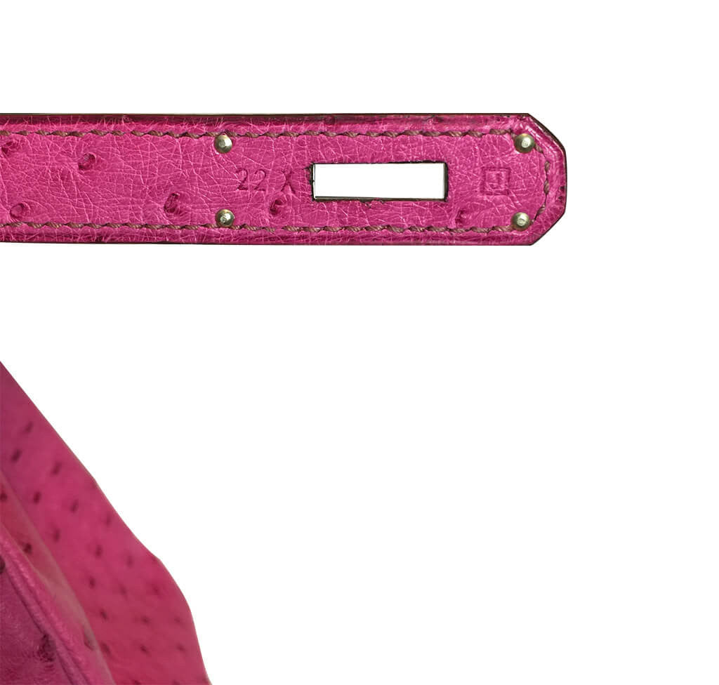 Hermès Kelly Ostrich Bag 32cm Pink Fuchsia Crowned Bag