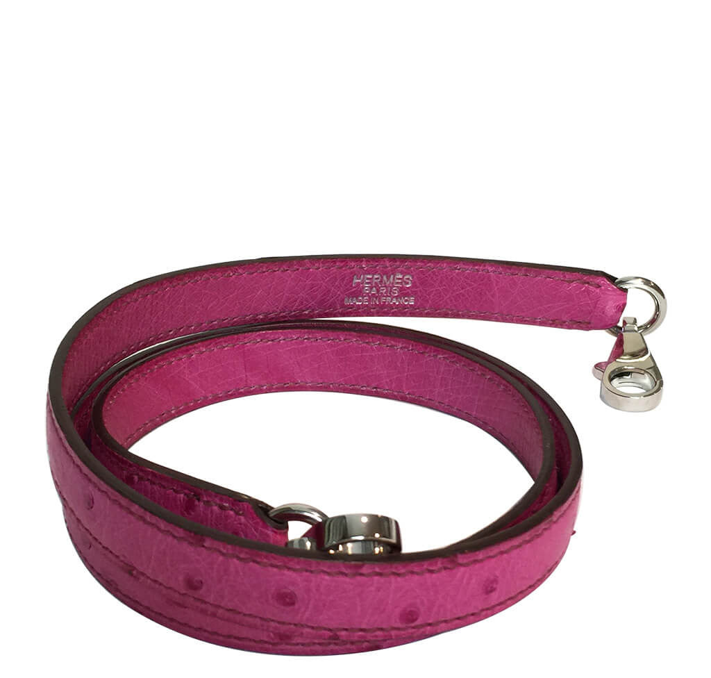 Hermès Kelly Ostrich Bag 32cm Pink Fuchsia Crowned Bag