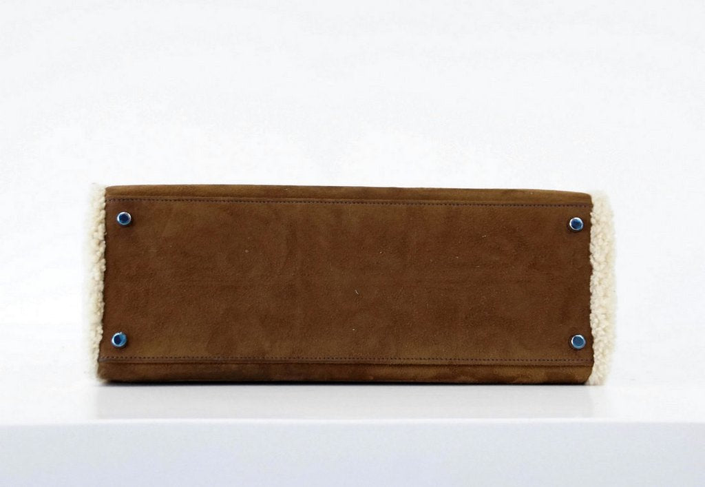 Hermès Kelly 35 Limited Edition Teddy Shearling Bag - Crowned Bag