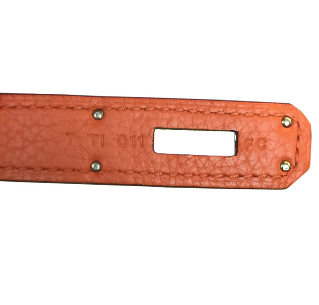 Hermès Orange Kelly Togo Bag 35cm Crowned Bag