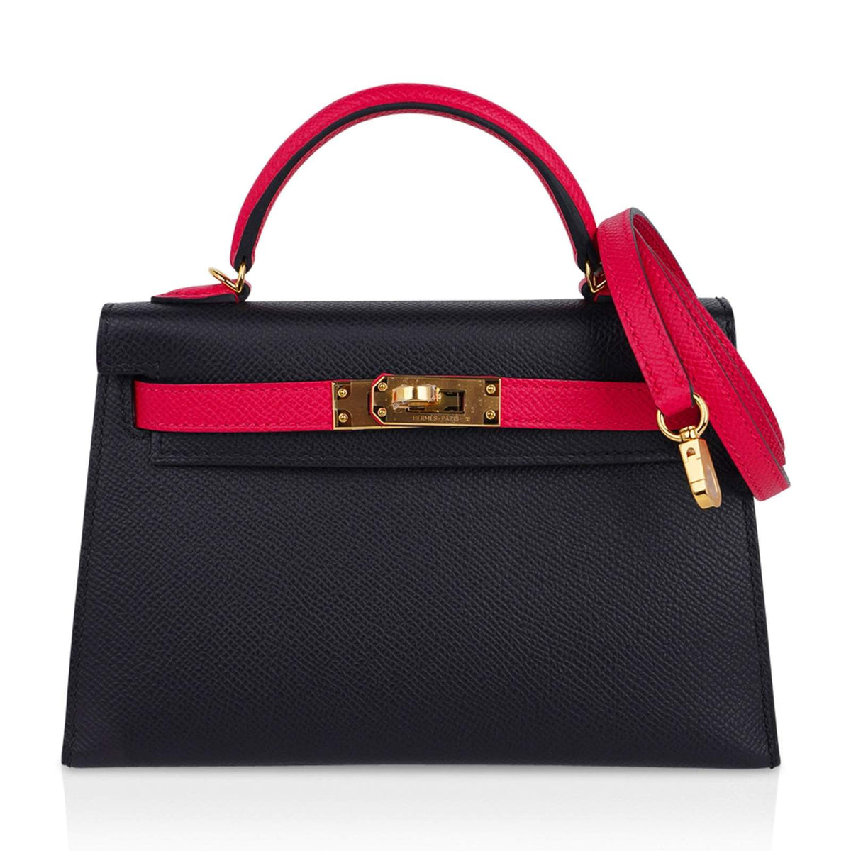 Hermès Kelly Sellier 20 Back Rose Extreme Epsom GHW HSS Bag Crowned Bag