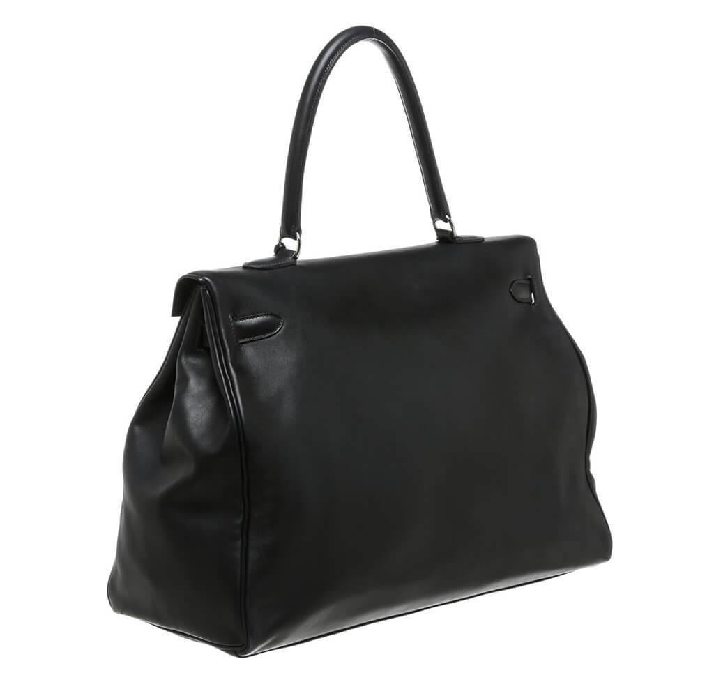 Hermès Relax Travel Bag Kelly 50 Black - Crowned Bag