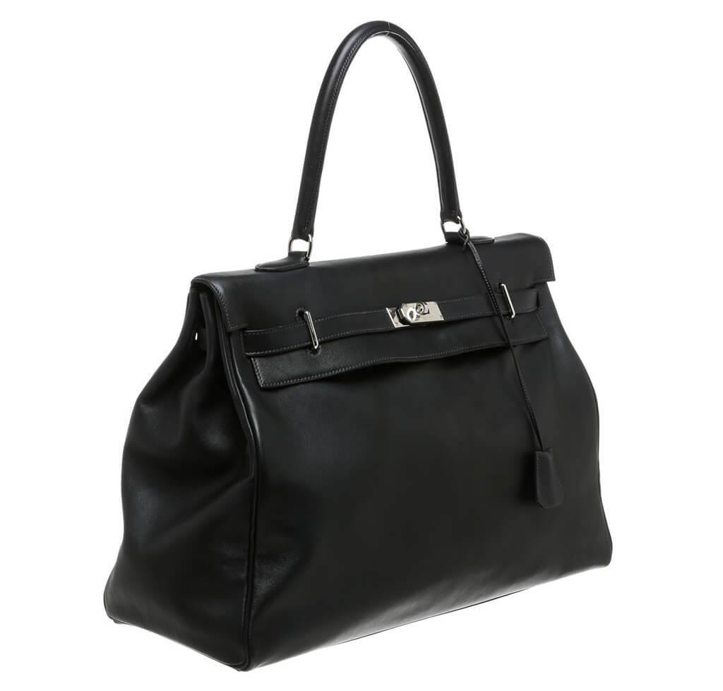Hermès Relax Travel Bag Kelly 50 Black - Crowned Bag