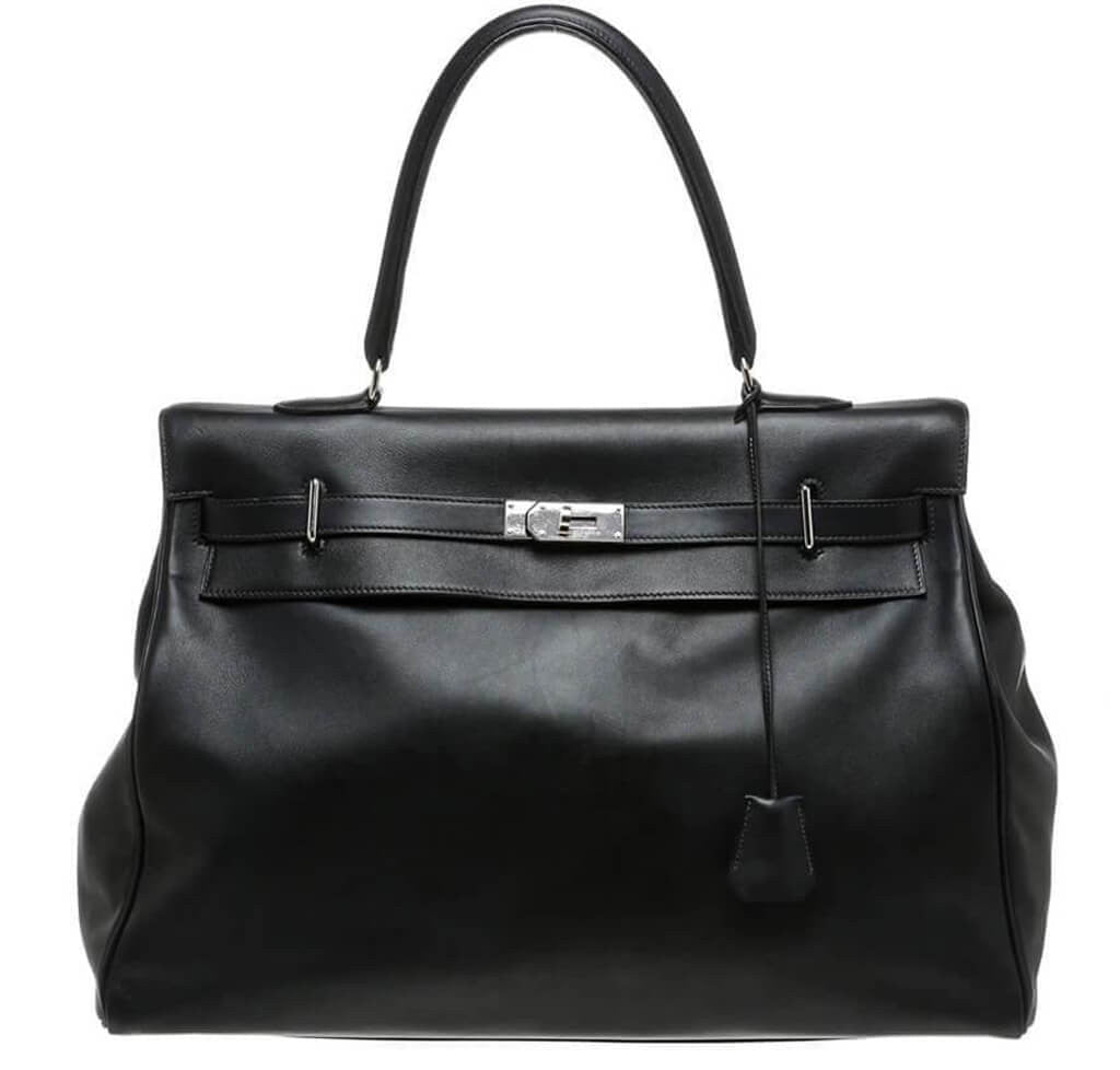 Hermès Relax Travel Bag Kelly 50 Black - Crowned Bag