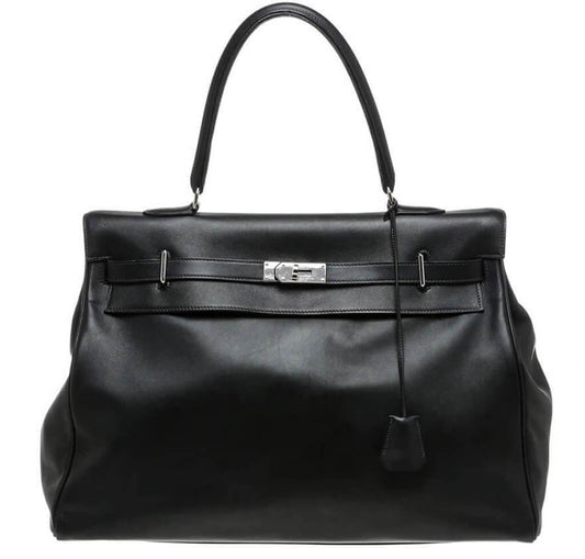 Hermès Relax Travel Bag Kelly 50 Black - Crowned Bag